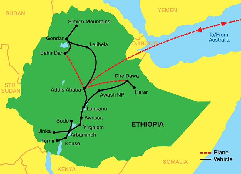 Ethiopia-tour-Map