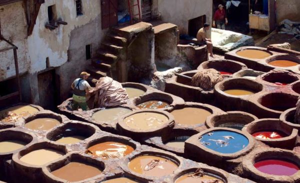 Morocco-Leather-tannery-Fes