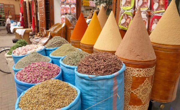 Morocco-spices-on-display