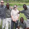 Brett and Holly Goulston on African family safari