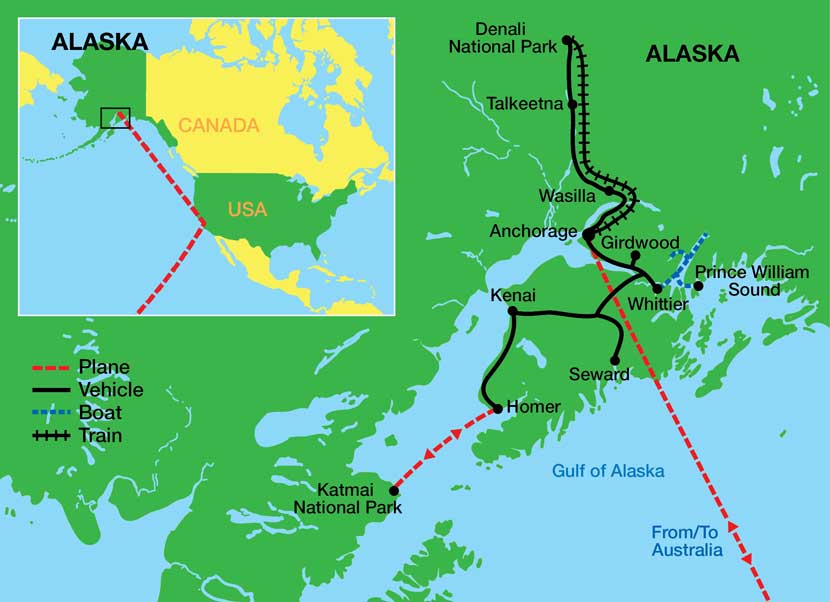 Map of Alaska