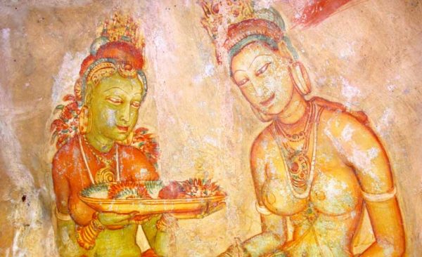 Sri-lanka-sigirya-rock-fresco