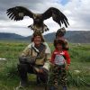 Eagle hunter family