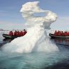 Antarctica Zodiacs and iceberg