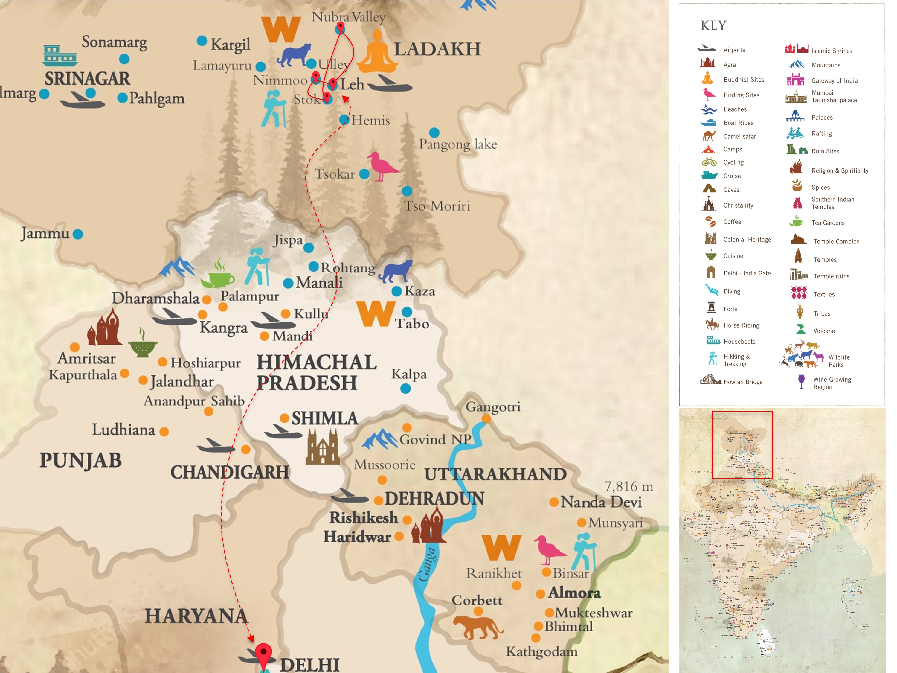 ladakh tourist map pdf