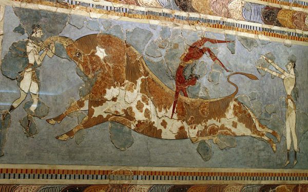 Bull Dancer Fresco from Knossos Crete