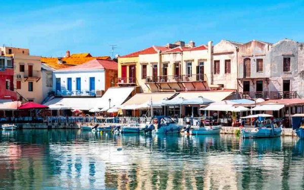 Venetian Harbour of Rethymnon, Crete, Greece