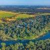 Panorama over the banks of the Murray