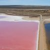 The Pink Salt Lake Macdonnell in South Australia