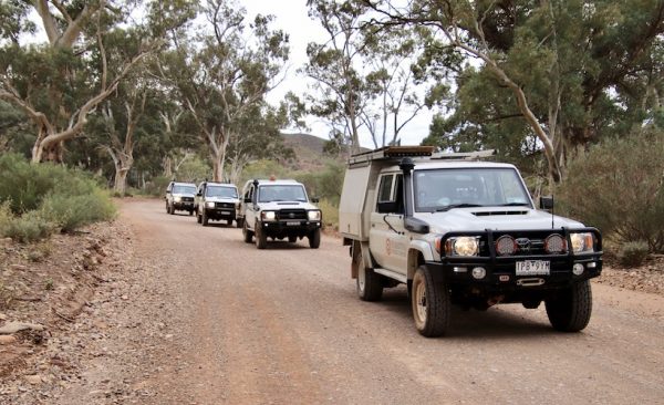 Convoy of vehicles Adelaide to the Alice