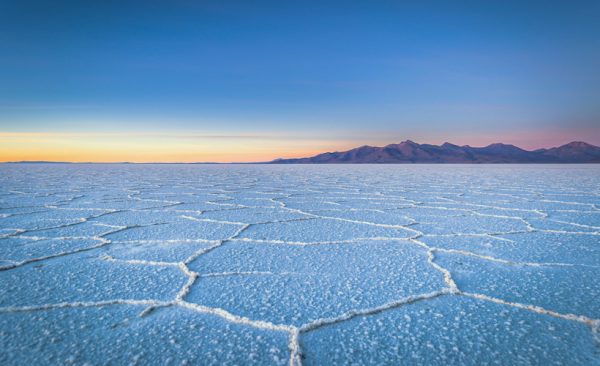 Landscape,Of,The,Uyuni,Salt,Flats,At,Sunrise,,Bolivia