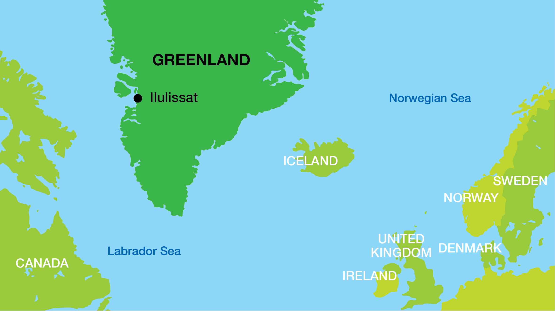 Greenland Map July 2024 